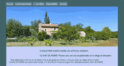 Desktop Screenshot of domainedemoustiers.com